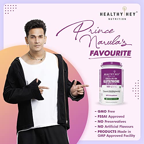 Healthy Hey Reduced Glutathione with Milk Thistle Support Skin