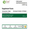 Pure Nutrition Organic Ashwagandha | Supports Stress Management, Sleep, Fertility, Immunity, Vitality &amp; Strength - 120 Tablets